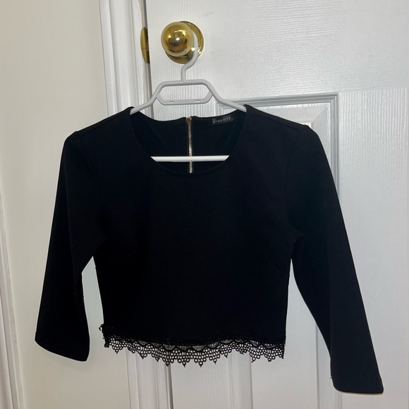Dynamite BLACK long sleeve size M fits XS ✨ - Picture 2 of 7